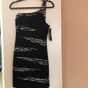 NWT one shoulder stretchy dress